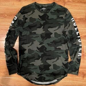 Hollister Co. Camo Long-Sleeve Shirt